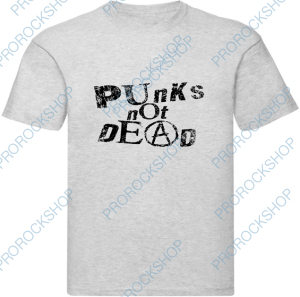 šedivé pánské triko Punk s Not Dead