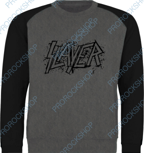 černošedivá mikina bez kapuce Slayer