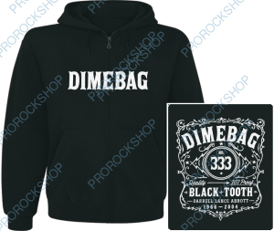 mikina s kapucí a zipem Dimebag Darell - Black Tooth