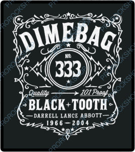 nášivka na záda, zádovka Dimebag Darell - Black Tooth
