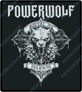 nášivka na záda, zádovka Powerwolf - Metal Is Religion logo