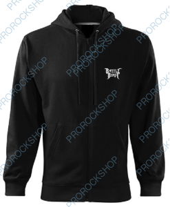 mikina s kapucí a zipem s výšivkou Battle Beast