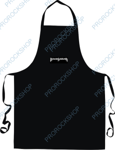 Laclová zástěra s výšivkou Black Sabbath II