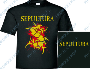triko Sepultura - yellow logo