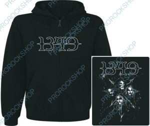 mikina s kapucí a zipem 1349 - Corpse Paint Portrait And Logo