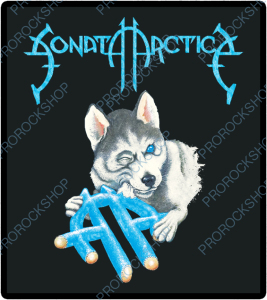 nášivka na záda, zádovka Sonata Arctica - Wolf biting logo