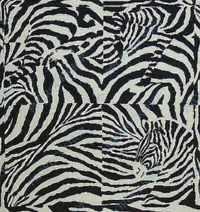 šátek bandana zebra