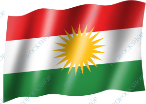venkovní vlajka Kurdistán