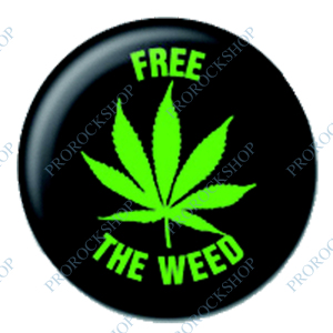 placka, odznak Free The Weed