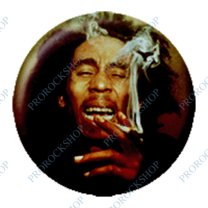 placka, odznak Bob Marley - Smoking