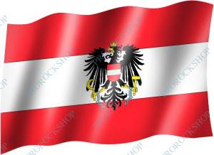 venkovní vlajka Rakousko, erb