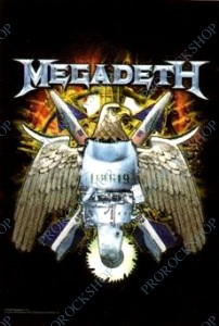 plakát, vlajka Megadeth