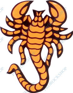 samolepka škorpion - oranžový odstín