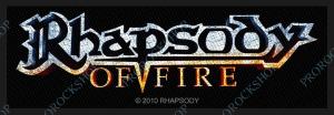 nášivka Rhapsody - Of Fire Logo