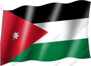 venkovní vlajka Jordánsko