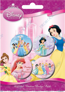placka / button Disney princezny