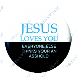 placka, odznak Jesus Loves You