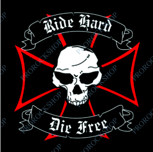 nášivka Ride Hard Die Free, Maltézský Kříž