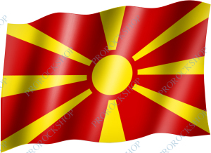 venkovní vlajka  Makedonie
