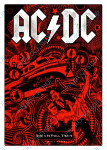 plakát, vlajka AC/DC - Rock N Roll Train
