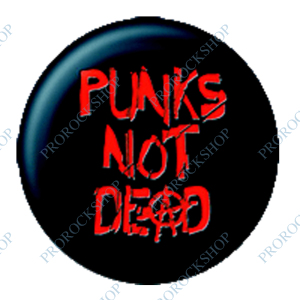 placka, odznak Punks Not Dead