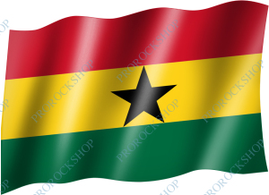 venkovní vlajka Ghana - rasta