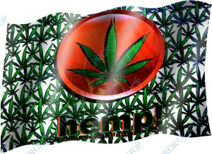 venkovní vlajka Marihuana hemp