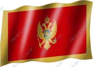 venkovní vlajka Montenegro