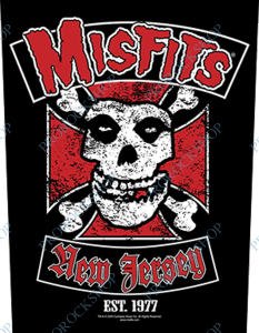 nášivka na záda, zádovka The Misfits - Biker