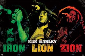 plakát Bob Marley - Iron Lion Zion