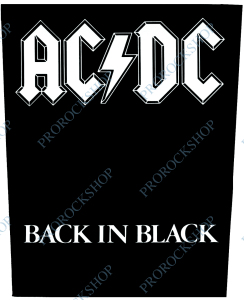 nášivka na záda, zádovka AC/DC - Back In Black