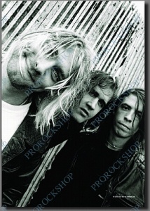 plakát, vlajka Nirvana - skupina