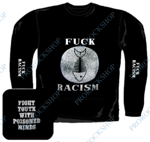 pánské triko s dlouhým rukávem Fuck Racism
