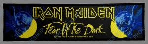 nášivka, nápis Iron Maiden - Fear Of The Dark
