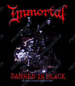 nášivka Immortal - Damned In Black