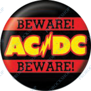 placka, odznak AC/DC - Beware