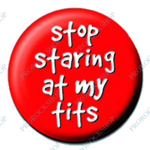 placka, odznak Stop staring