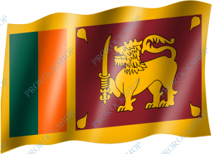 venkovní vlajka Srí Lanka