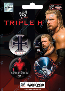 placka, button WWE - Triple H