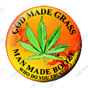 placka, odznak God Made Grass