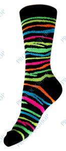 kotníkové ponožky s barevnými pruhy 2