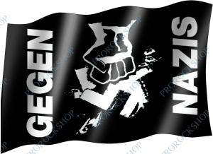 venkovní vlajka Gegen Nazis