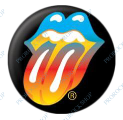 placka, odznak Rolling Stones - colour logo