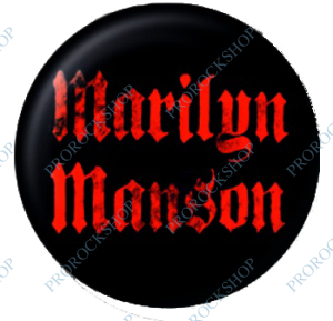 placka, odznak Marilyn Manson - Logo