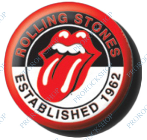 placka, odznak Rolling Stones - Estabilished 1962