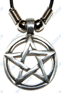 přívěsek na krk Pentagram  3 cm IV