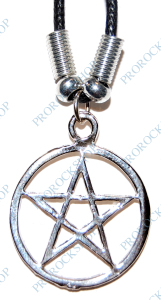 přívěsek na krk pentagram 2,7 cm