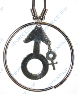 přívěsek na krk symbol muž a žena