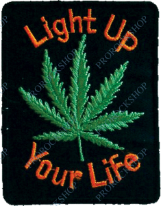 emblém, nášivka Marihuana - Light Up Your Life
