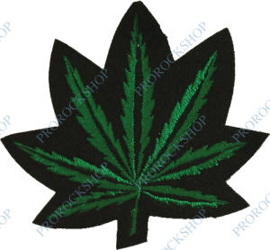 emblém, nášivka Marihuana 8 cm
